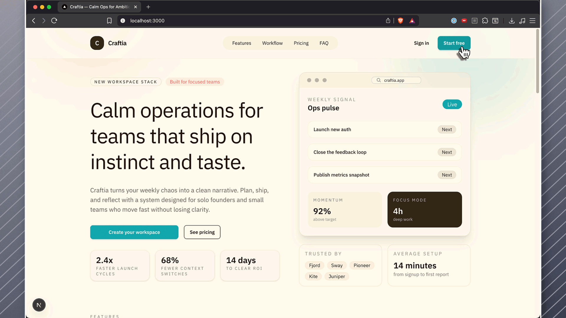 Crafting a vibe-coded app.